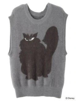 Japan Exclusive - Disney Villains Lucifer Jacquard Knit Vest For Adults X -Disney 03 050 432