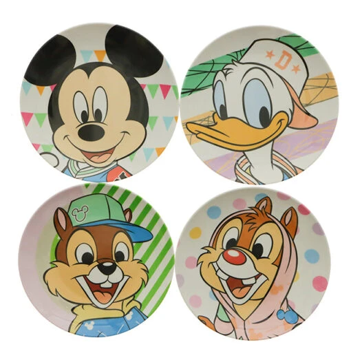 HKDL - Mickey & Friends "Stylin' All Day" Collection X Mickey Mouse And Friends Plate Set