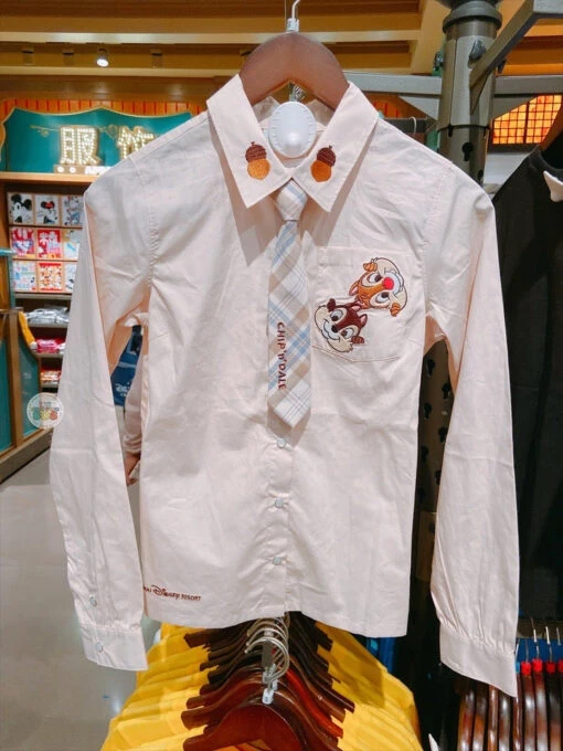 SHDL - Chip & Dale Preppy Style Collection X Long Sleeve Shirt For Adults