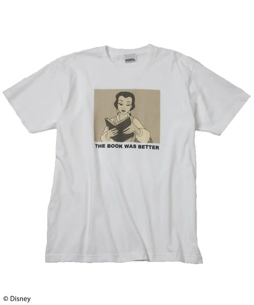 Japan Exclusive - Beauty And The Beast Belle "The Book Was Better" Clipping Art T Shirt For Adults 3 Japan Exclusive - Beauty And The Beast Belle "The Book Was Better" Clipping Art T Shirt For Adults