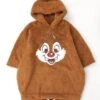 Japan Exclusive -Dale Face Embroidery Boa Fleece Poncho Hoodie For Adults -Disney 77672064 158 d 500