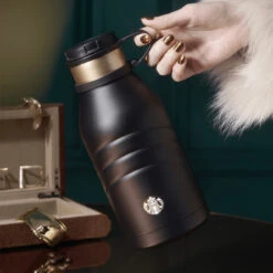 Starbucks China - Coffee Treasure 2023 - 11. Thermos Black Gold Stainless Steel Bottle 990ml -Disney 798E7F8A C68E 4E65 A91C 64D638C9027E