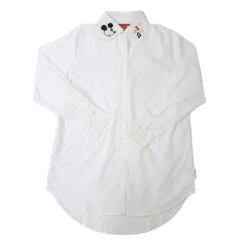 HKDL- Mickey Mouse Embroidered Collar Shirt For Women