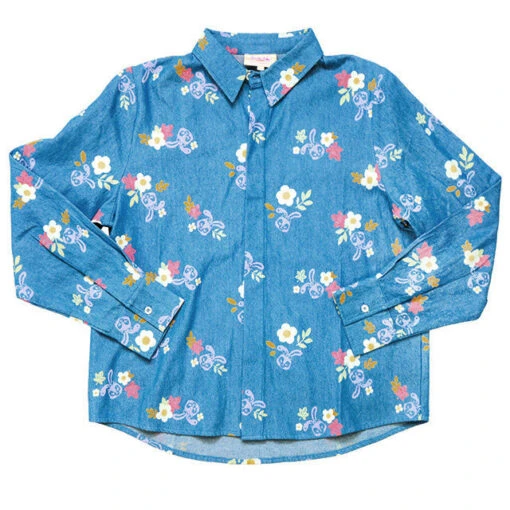 HKDL - Duffy & Friends "Wishing Kites In The Sky" Collection X StellaLou Chambray Shirt For Women