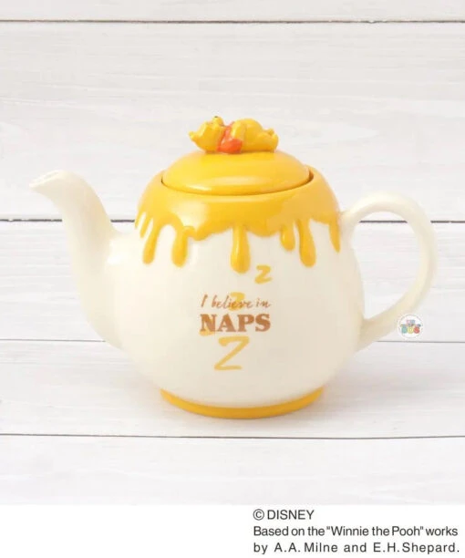 Japan Exclusive - Winnie The Pooh "I Believe In Naps" Teapot With Tea Infuser Set