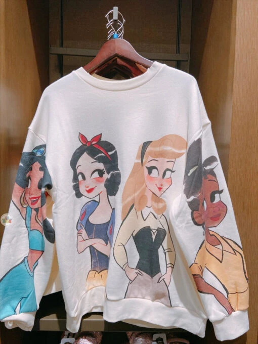 SHDL - Princess In Comic Design X Disney Princess Pullover Sweatshirt For Adults