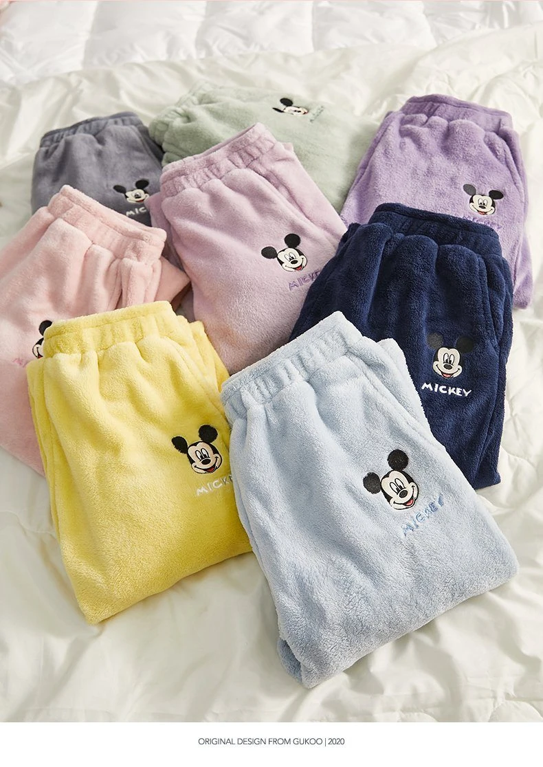 China Disney Collaboration - GK Mickey Mouse Fleece Pants (8 Colors / Woman) 7 China Disney Collaboration - GK Mickey Mouse Fleece Pants (8 Colors / Woman) - Image 5