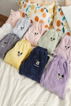 China Disney Collaboration - GK Mickey Mouse Fleece Pants (8 Colors / Woman)
