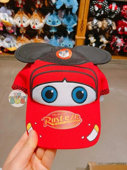 SHDL - Lightning McQueen X Mickey Mouse Ear Shaped Hat (Size: 54 To 58 Cm)