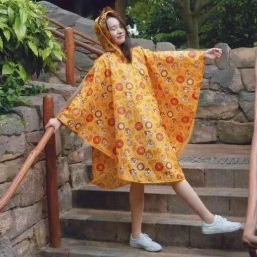 SHDL - Chip & Dale Double Sweet Collection - All Over Print Chip & Dale Raincoat For Adults