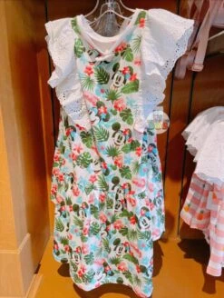 SHDL - Minnie Mouse Summer Fun Tropical All Over Print Dress For Kids