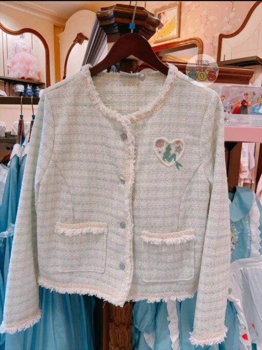 SHDL - The Little Mermaid Ariel Trendy Tweed Fashion Blazer For Women