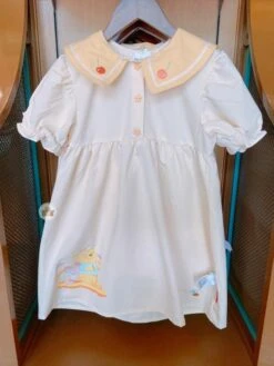 SHDL - Winnie The Pooh ‘Creamy Ice Cream’ Collection X Winnie The Pooh & Piglet Dress For Kids