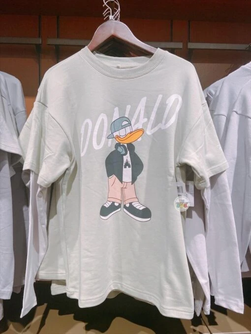 SHDL - Donald Duck & Wordings Long Sleeve T Shirt For Adults