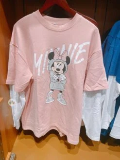 SHDL - Minnie Mouse & Wordings Long Sleeve T Shirt For Adults