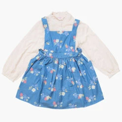 HKDL - Duffy & Friends "Wishing Kites In The Sky" Collection X StellaLou Chambray Dress With Shirt Set For Kids
