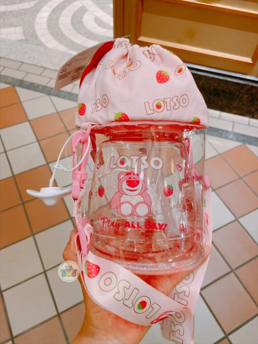SHDL - Lotso Drink Bottle With Drawstring Bag Set