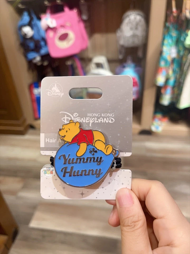 HKDL - Winnie The Pooh & Balloon ‘Yummy Hunny’ Badge Hair Tie 3 HKDL - Winnie The Pooh & Balloon ‘Yummy Hunny’ Badge Hair Tie