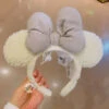 SHDL - Fluffy Minnie Mouse Ear Headband (Teddy Bear White Color Bow) -Disney image f80d5105 063a 431f ba31 92ecc93ba597