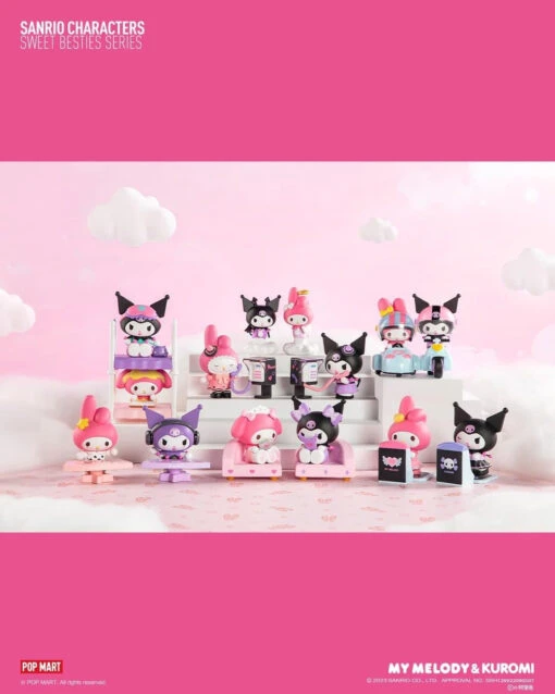 Other Asia Exclusive - POPMART Random Secret Figure Box X My Melody & Kuromi Sweet Besties Series
